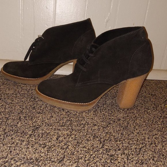 J. Crew black Suede ankle booties with rubber soles - Picture 6 of 6
